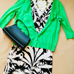 Women's Black and White sleeveless dress